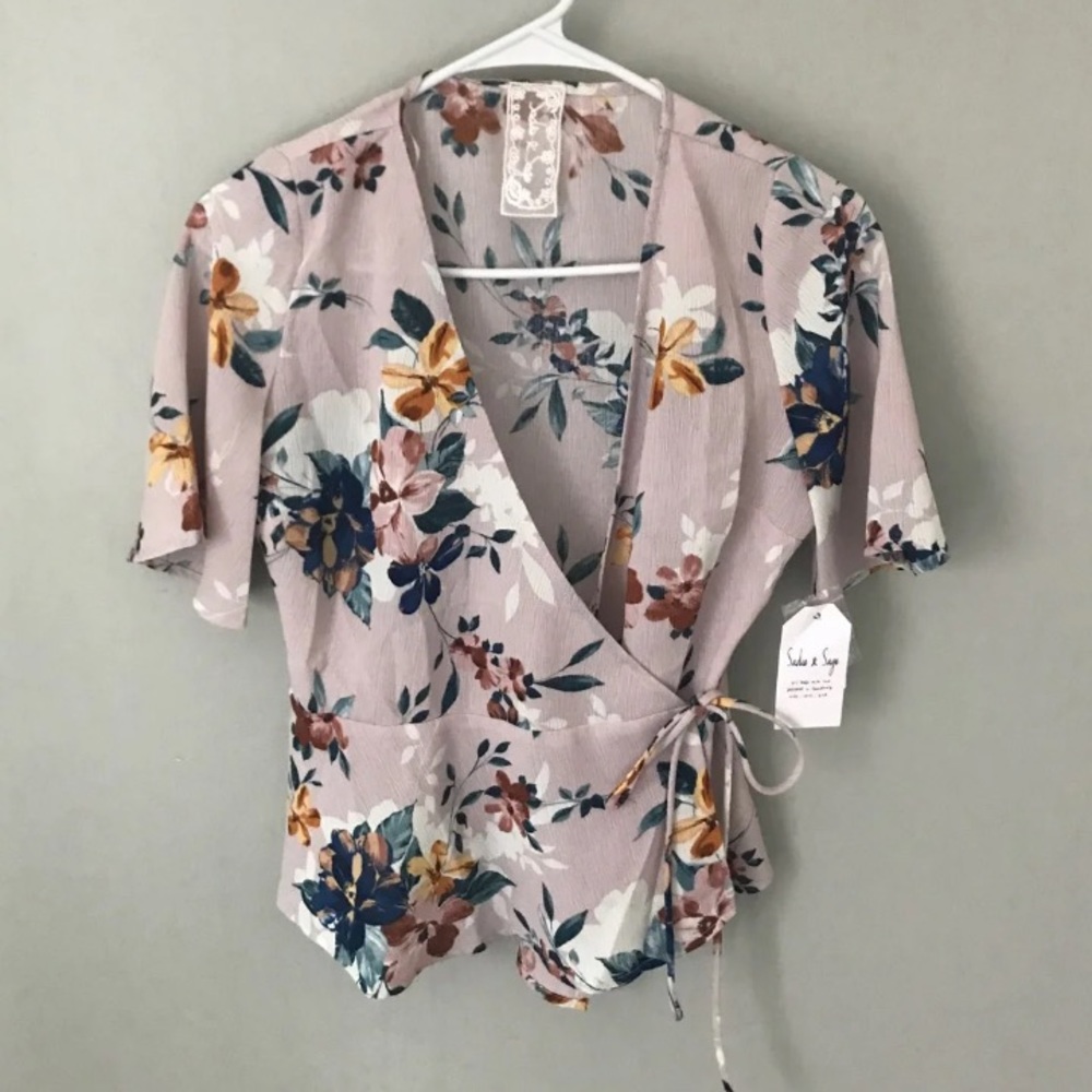 Flora Wrap Top